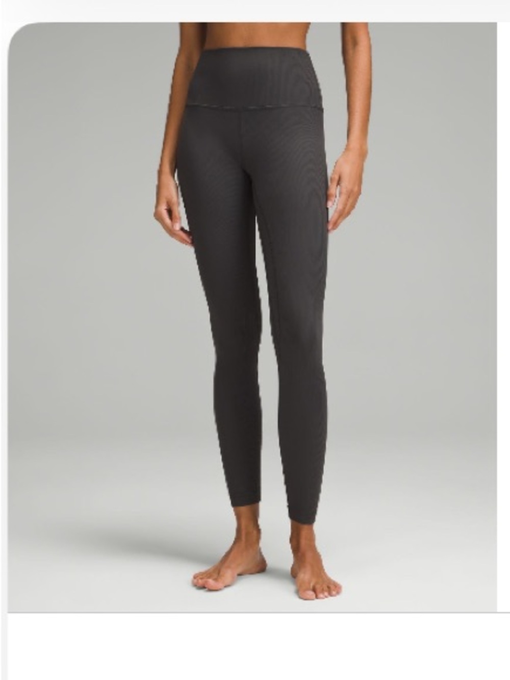 Lululemon Graphite Grey Align Ribbed 28” Tight